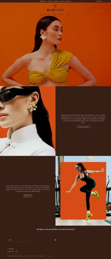 Beaureguards Shopify project designed and built by Crystal HON