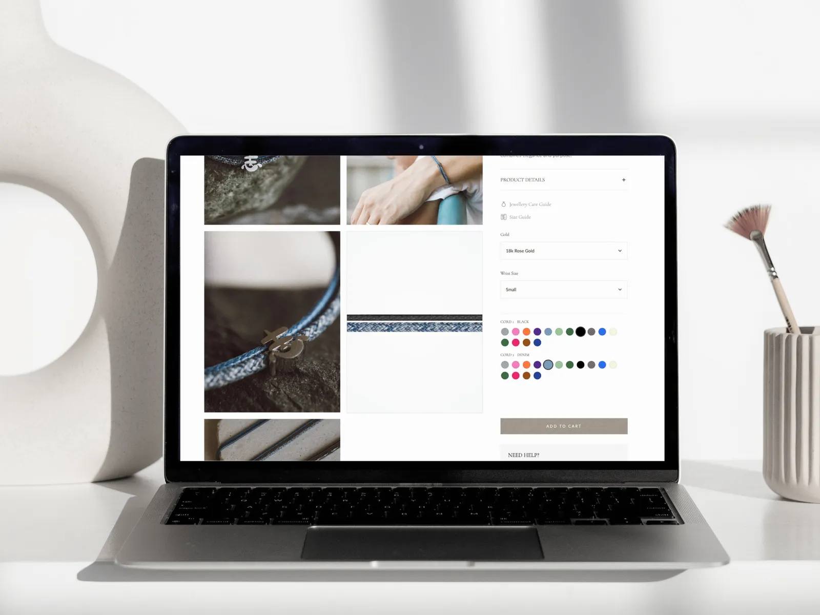 Rhapsody in Gold Shopify project designed and built by Crystal HON